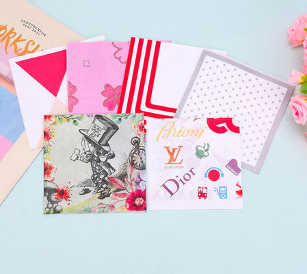 原生木浆彩色印花双层面巾纸